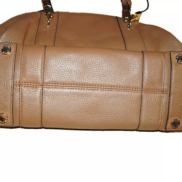 Michael Kors MK Soft Leather Handbag Medium Large Tote Zippered Purse EUC - Picture 4 of 12